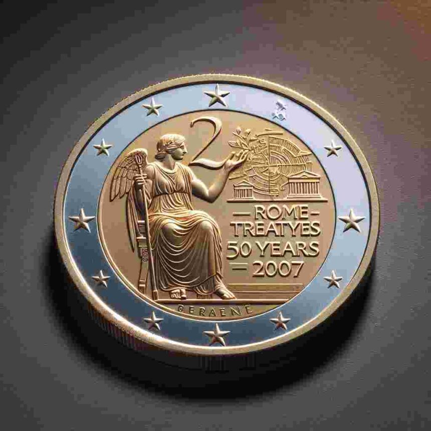 2 Euro Münze Römische Verträge 50 Jahre 2007 Wert