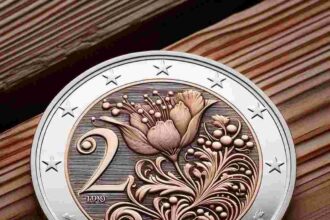 2 Euro Münze 1999 Blume