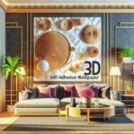 3D Tapete Selbstklebend Wohnzimmer