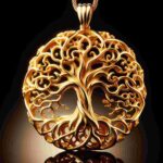 Lebensbaum Anhänger Gold 585