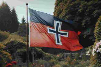 Reichskriegsflagge Im Garten