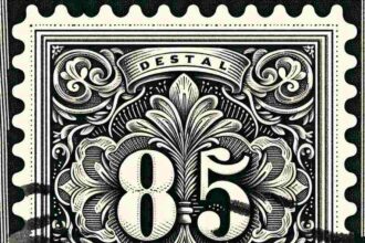 0 85 Cent Briefmarke