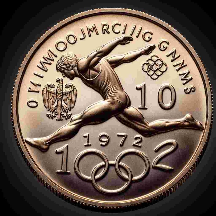 10 Mark Münze Olympische Spiele 1972