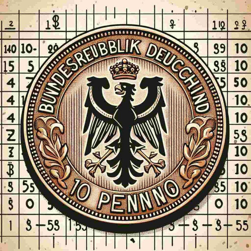 10 Pfennig 1950 F Wert Tabelle
