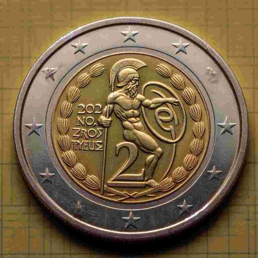 2 Euro Münze Griechenland 2002 Fehlprägung Mit S