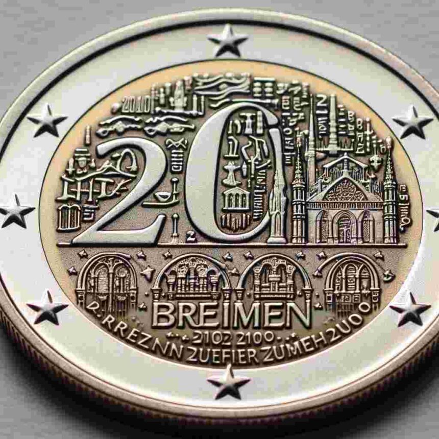 2 Euro Münze Bremen 2010 Fehlprägung