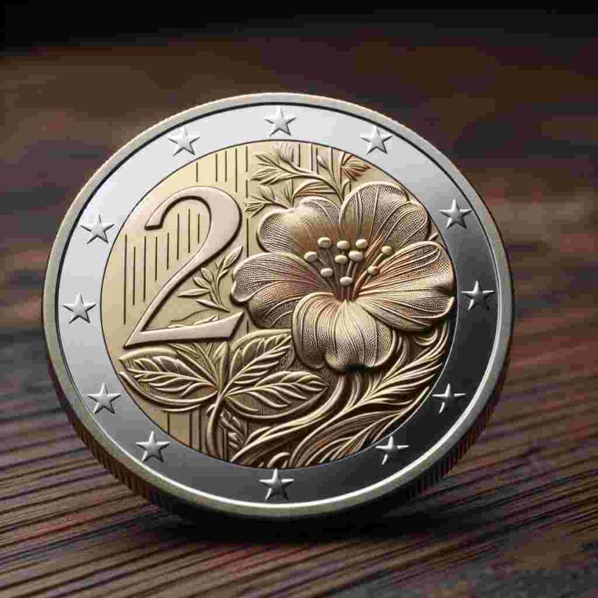 2 Euro Münze Mit Blume Wert