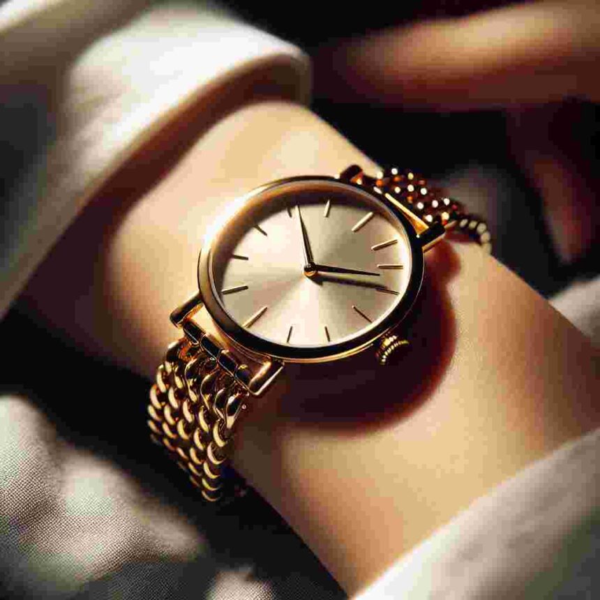 Glashütte Damenuhr Gold