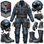 Kampfjet Pilot Kostüm