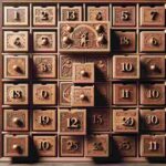 Adventskalender Holz Große Schubladen