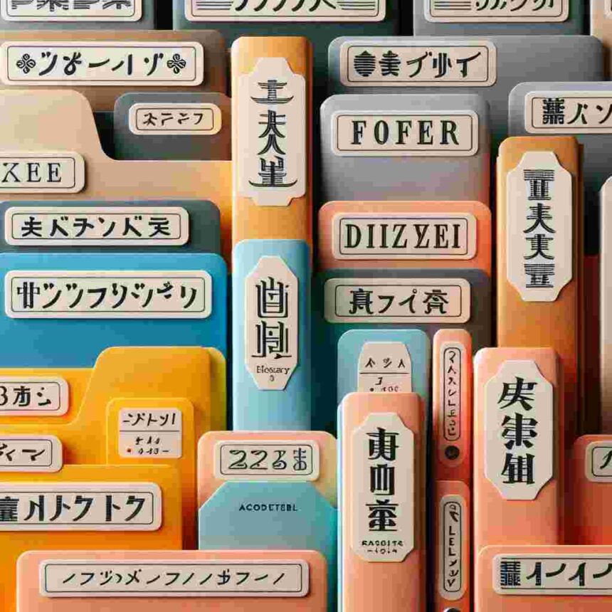 Aktenordner Etiketten