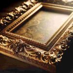 Antik Bilderrahmen Gold