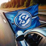 Autofahne Schalke