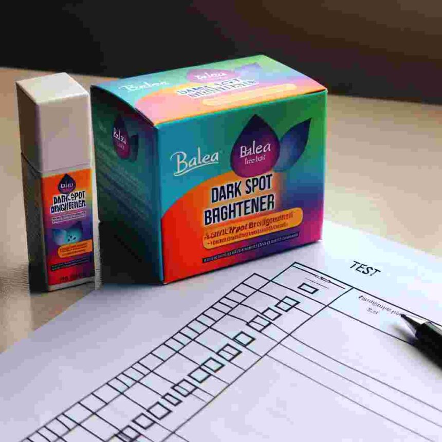 Balea Dunkle Flecken Aufheller Test