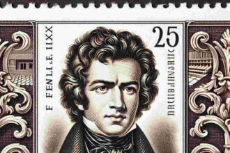 Briefmarke Ddr Felix Mendelssohn Bartholdy