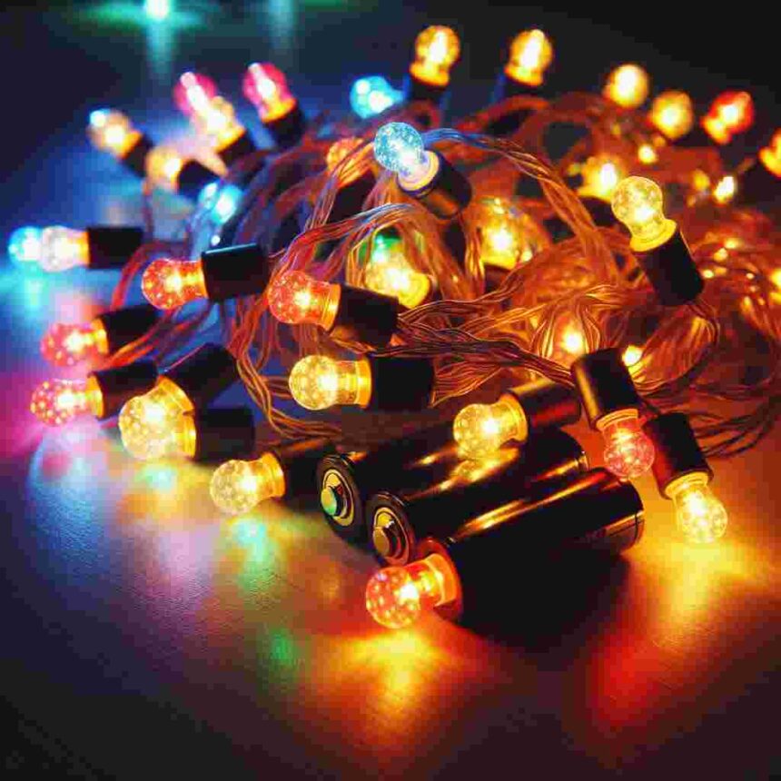 Bunte Lichterketten Mit Batterie