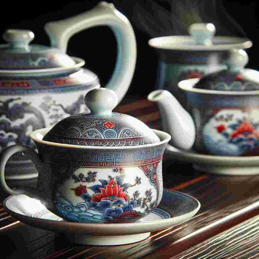 Chinesische Teetassen Mit Deckel