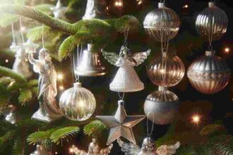 Christbaumschmuck Glas Silber