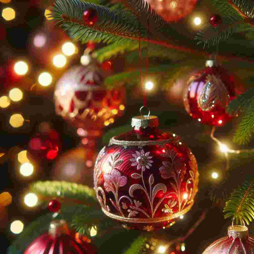 Christbaumschmuck Rot Glas