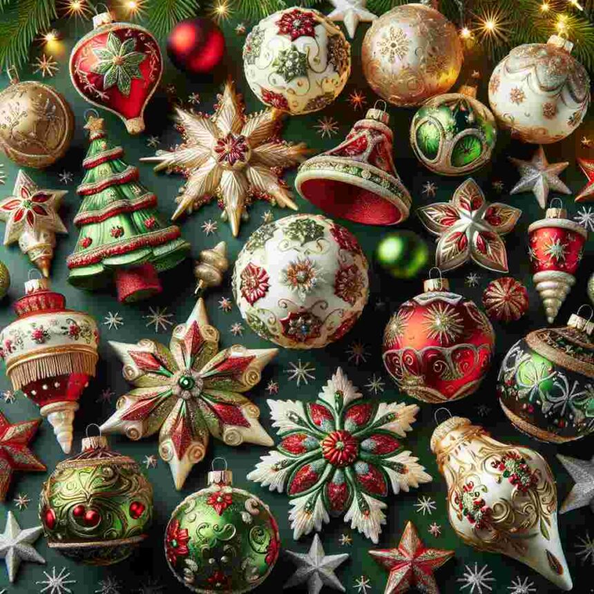 Christbaumschmuck Set Kunststoff