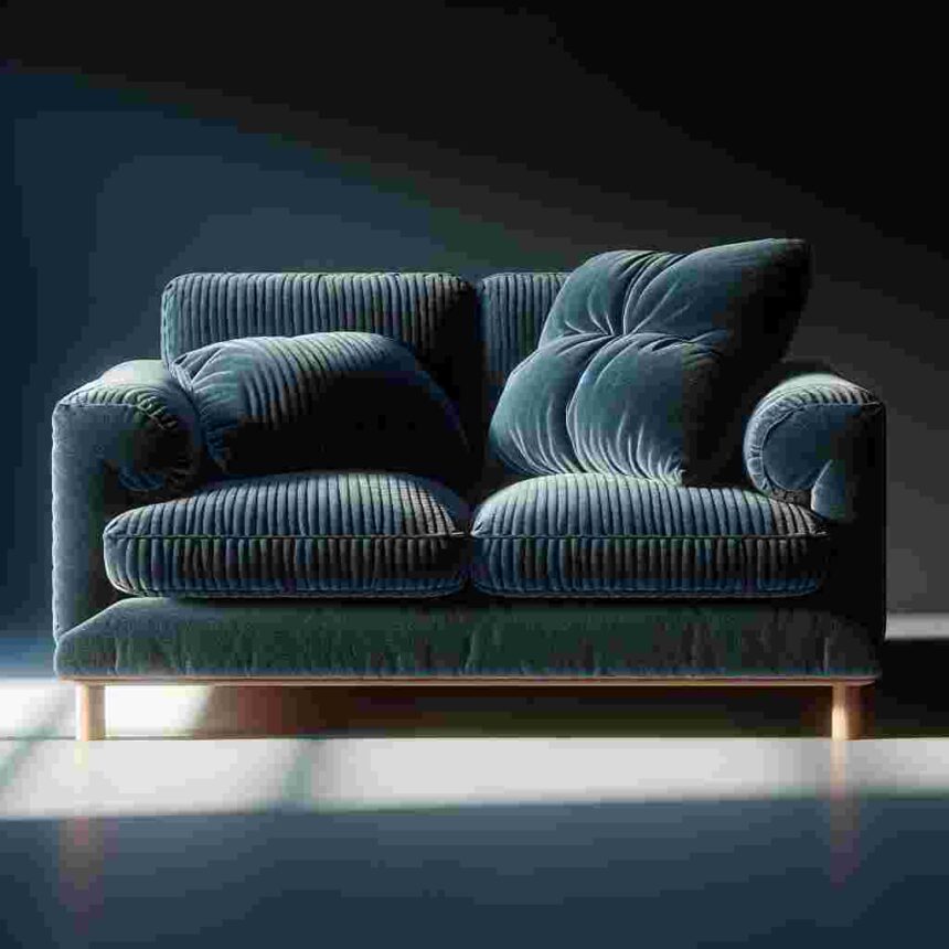 Cord Sofa 2 Sitzer