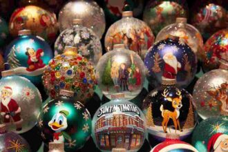 Disney Weihnachtskugeln Glas