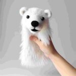 Eisbär Handpuppe