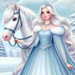 Elsa Puppe Mit Pferd