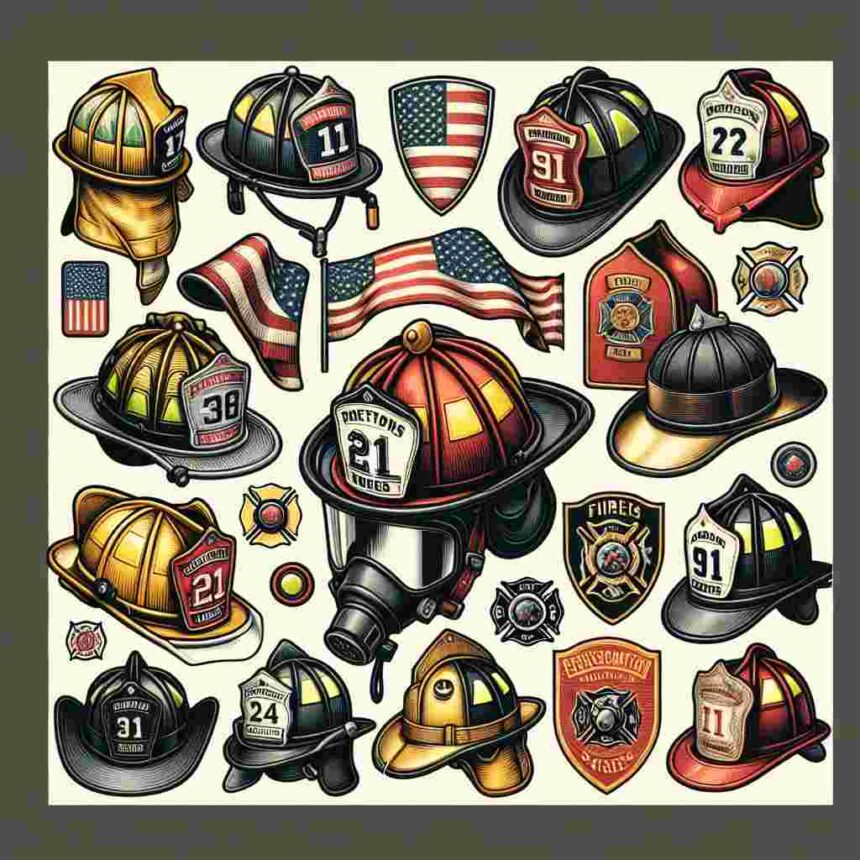 Feuerwehrhelme Usa