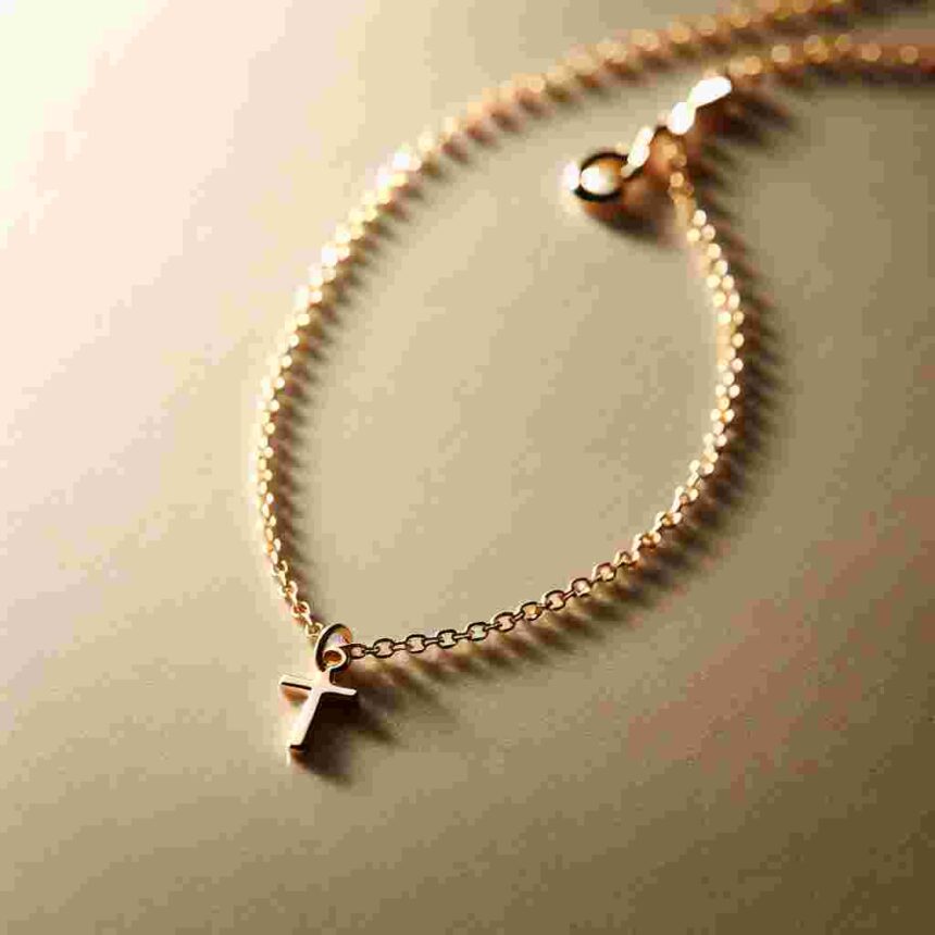 Goldkette Mit Kreuz Für Kinder