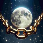 Goldkette Mond