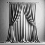 Grauer Vorhang