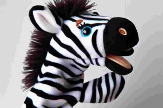 Handpuppe Zebra