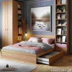 Holzbett 180X200 Mit Bettkasten