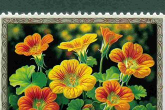 Kapuzinerkresse Briefmarke