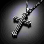 Kreuz Kette Herren Diamant