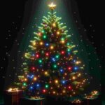 Künstlicher Weihnachtsbaum Mit Lichterkette