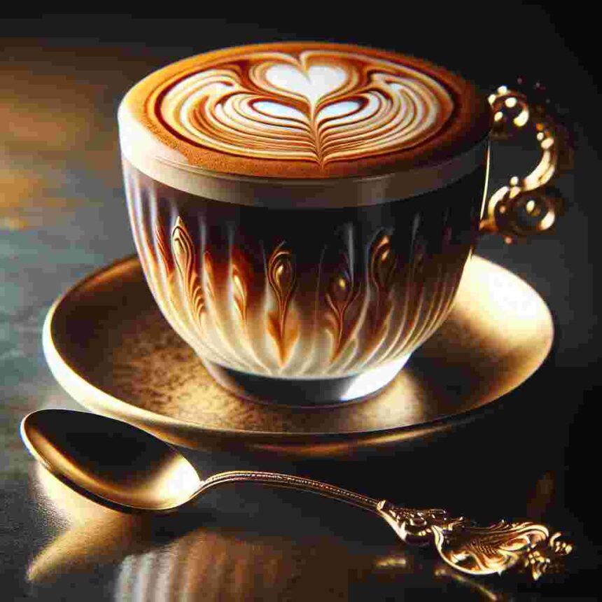 Latte Macchiato Löffel Gold