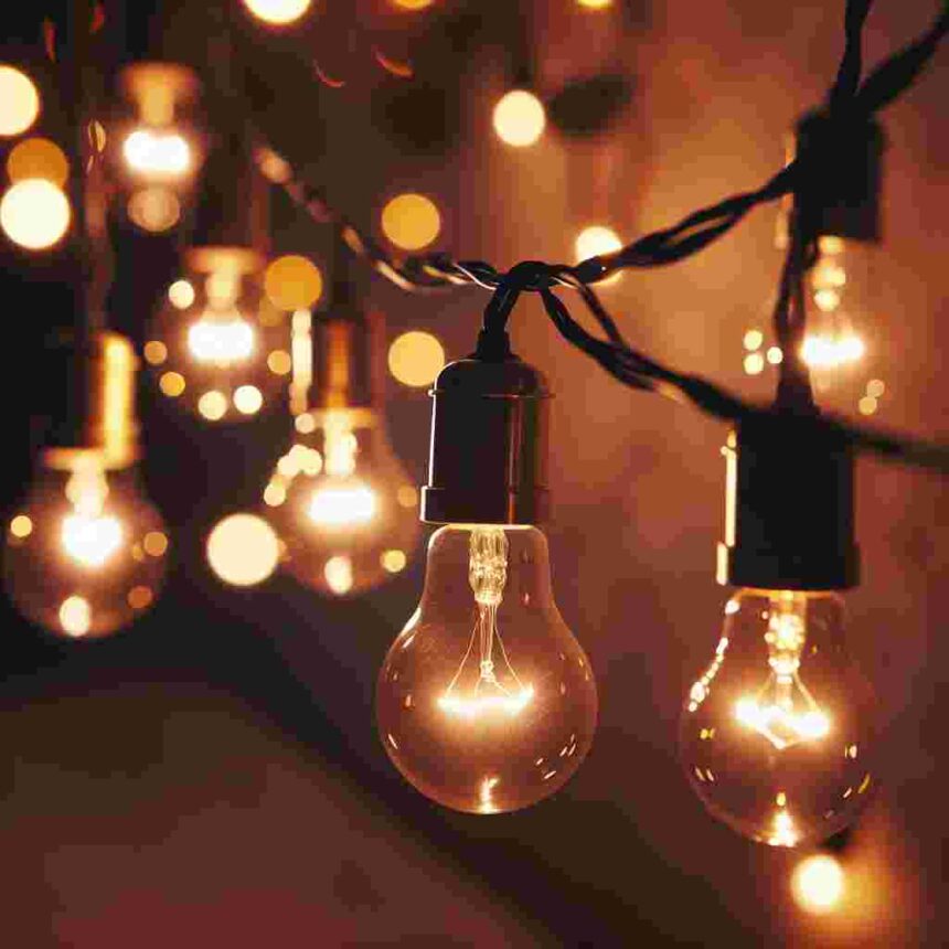 Lichterkette Glühlampen