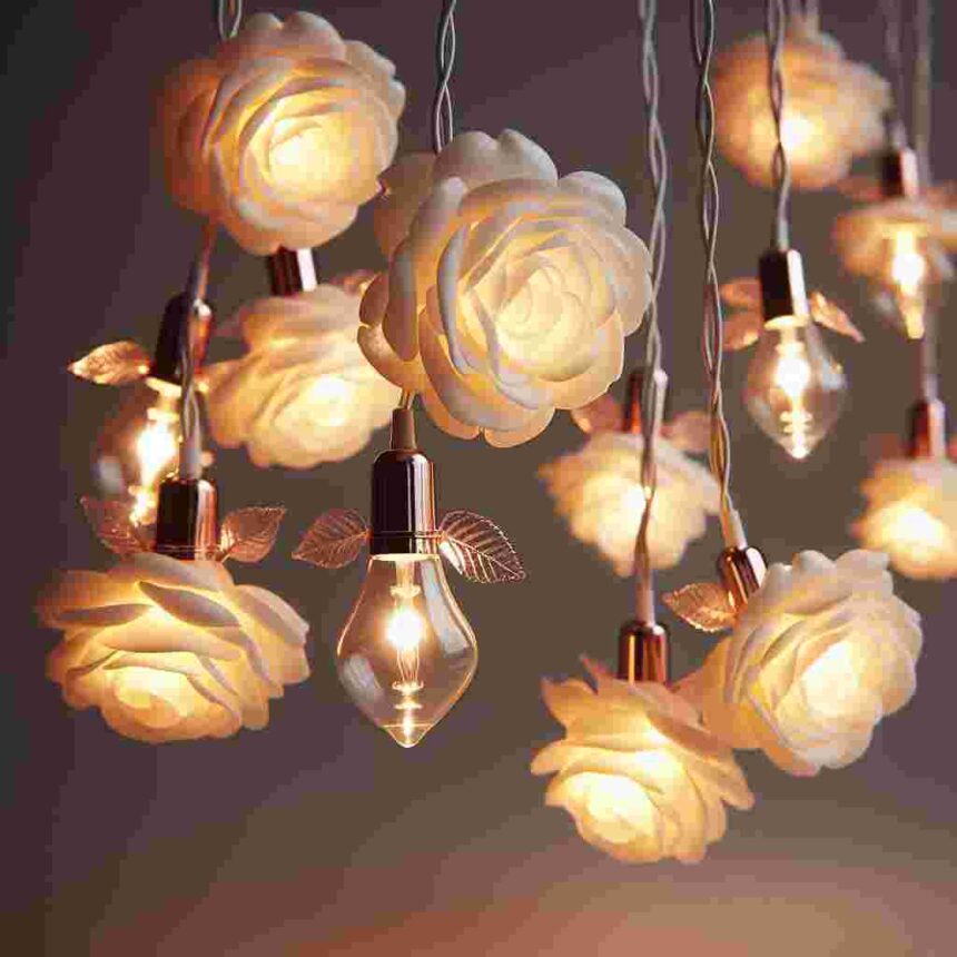 Lichterkette Mit Rosen