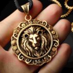 Löwe Anhänger Gold 585