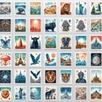 Post Briefmarken Selbstklebend