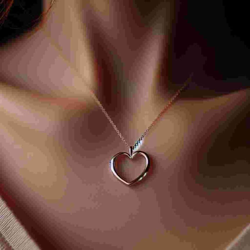 Rose Gold Kette Herz