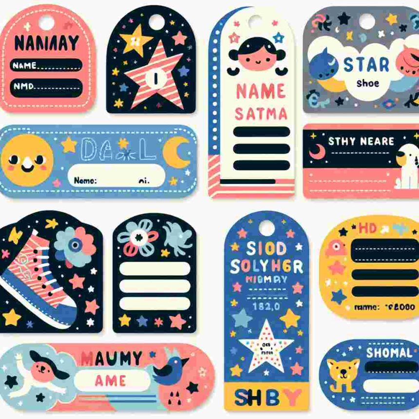 Schuhetiketten Kinder