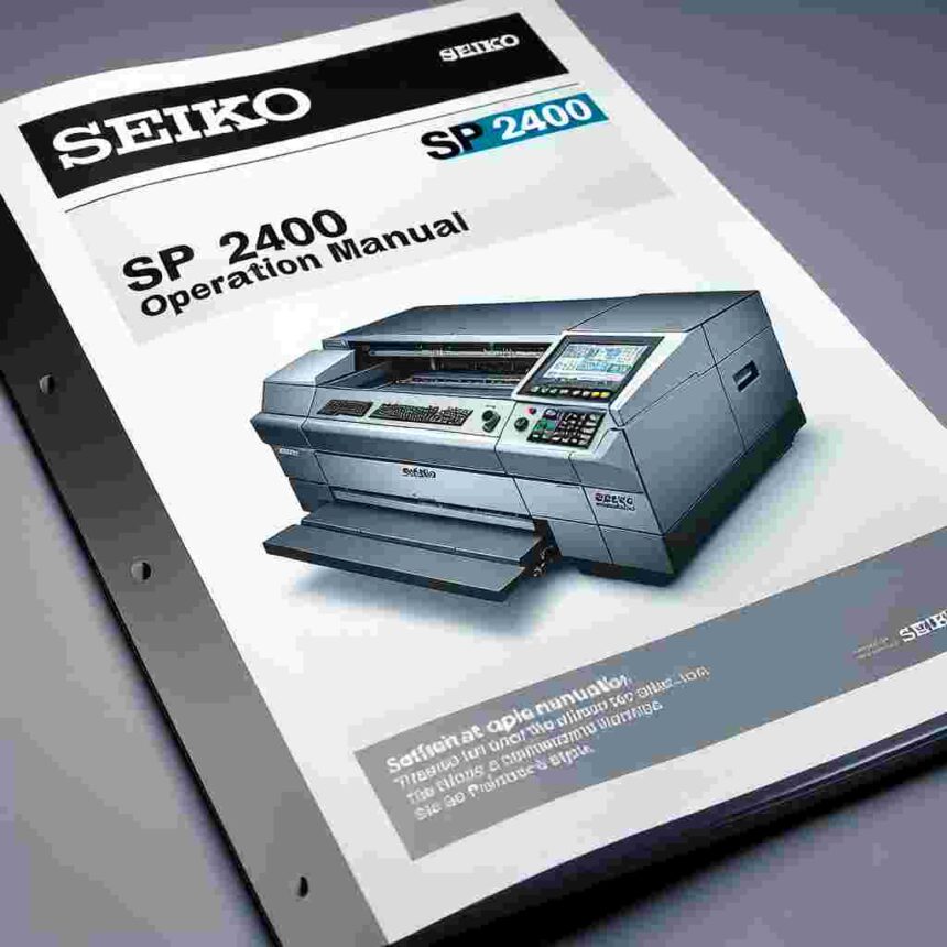 Seiko Precision Sp 2400 Bedienungsanleitung