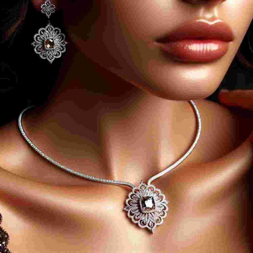 Set Ohrringe Und Kette