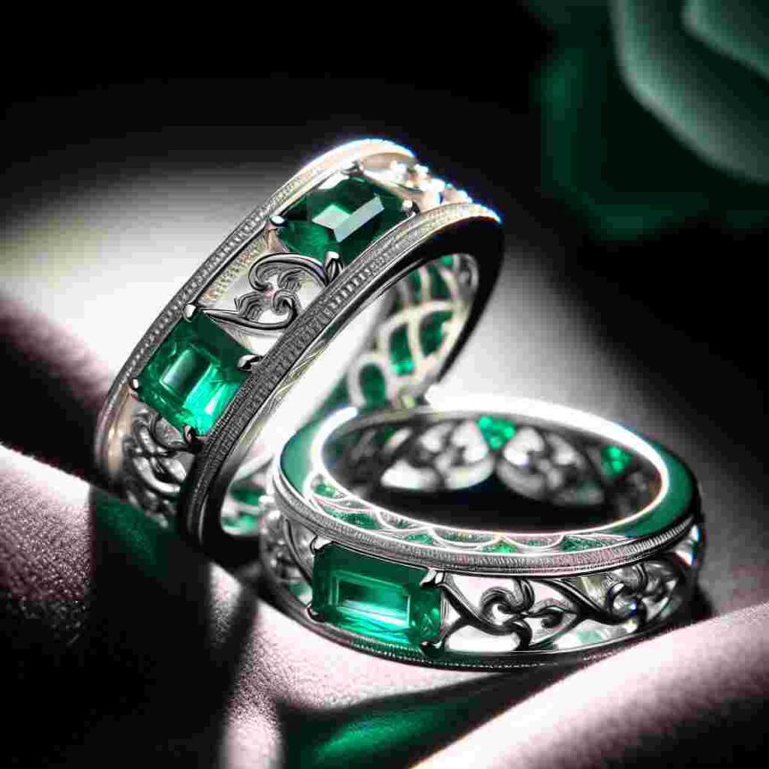 Smaragd Ringe Weißgold