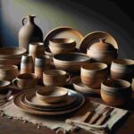 Steingut Geschirrset